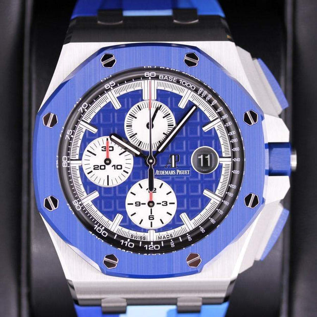 Audemars Piguet Limited Edition Royal Oak Offshore Chronograph 44mm 26400SO Blue Dial-First Class Timepieces