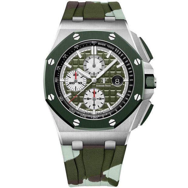 Audemars Piguet Limited Edition Royal Oak Offshore Chronograph 44mm 26400SO Khaki Green Dial-First Class Timepieces