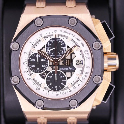 Audemars Piguet Limited Edition Royal Oak Offshore "Rubens Barrichello II" 26078RO White Dial Pre-Owned-First Class Timepieces