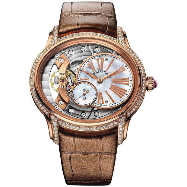 Audemars Piguet Millenary Hand-Wound 39mm 77247OR Overworked/Mother of Pearl Dial