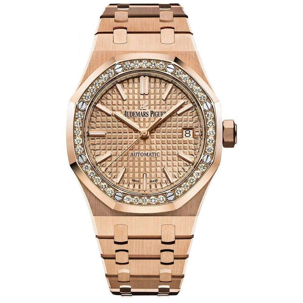 Audemars Piguet Royal Oak 37mm 15451OR Pink Dial - First Class Timepieces