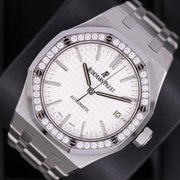 Audemars Piguet Royal Oak 37mm 15451ST White Dial Pre-Owned-First Class Timepieces