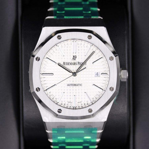 Audemars Piguet Royal Oak 41mm 15400ST White Dial - First Class Timepieces