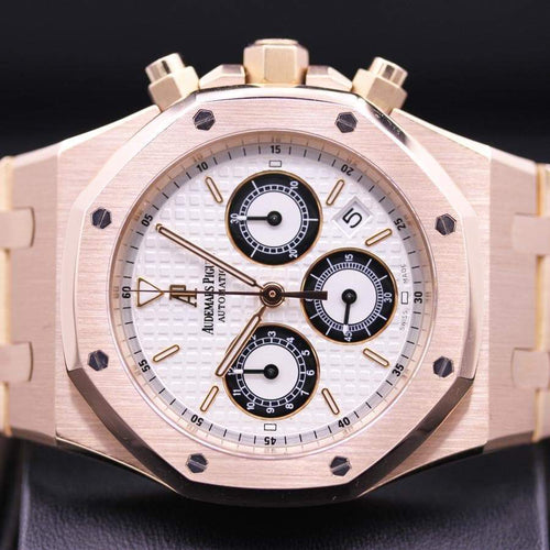 Audemars Piguet Royal Oak Chronograph 39mm 25960OR White Dial Pre-Owned-First Class Timepieces