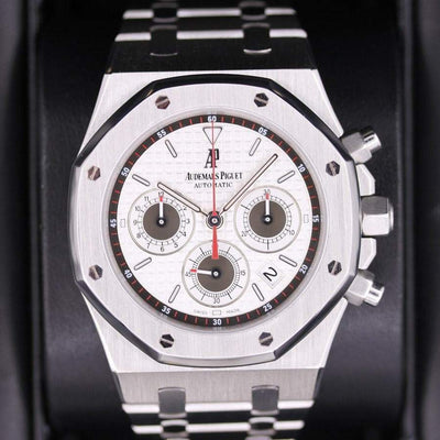 Audemars Piguet Royal Oak Chronograph 39mm 26300ST White Dial Pre-Owned-First Class Timepieces