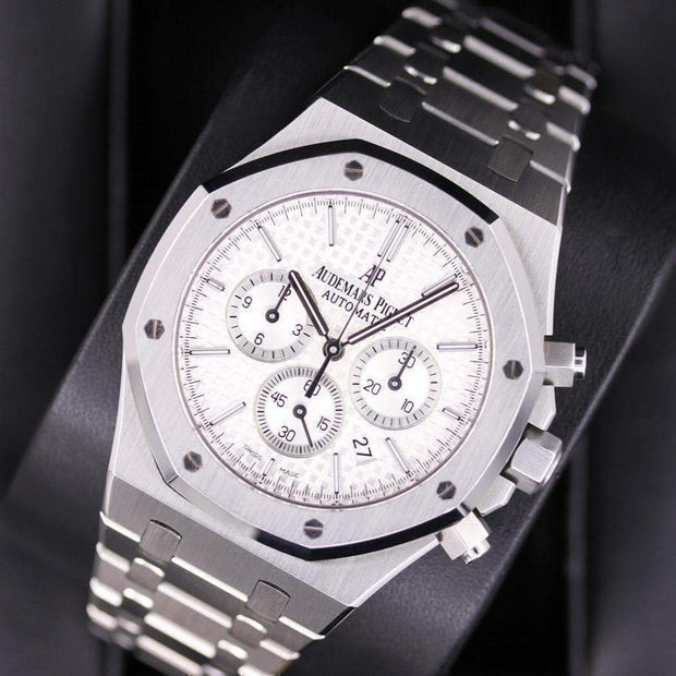 Audemars Piguet Royal Oak Chronograph 41mm 26320ST White Dial Pre-Owned-First Class Timepieces