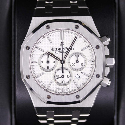Audemars Piguet Royal Oak Chronograph 41mm 26320ST White Dial Pre-Owned-First Class Timepieces
