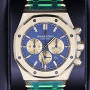 Audemars Piguet Royal Oak Chronograph 41mm 26331BA Blue Dial-First Class Timepieces