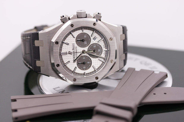 Audemars Piguet Royal Oak Chronograph Limited Edition 2015 QEII 41mm 26327TI White Dial Pre-Owned-First Class Timepieces