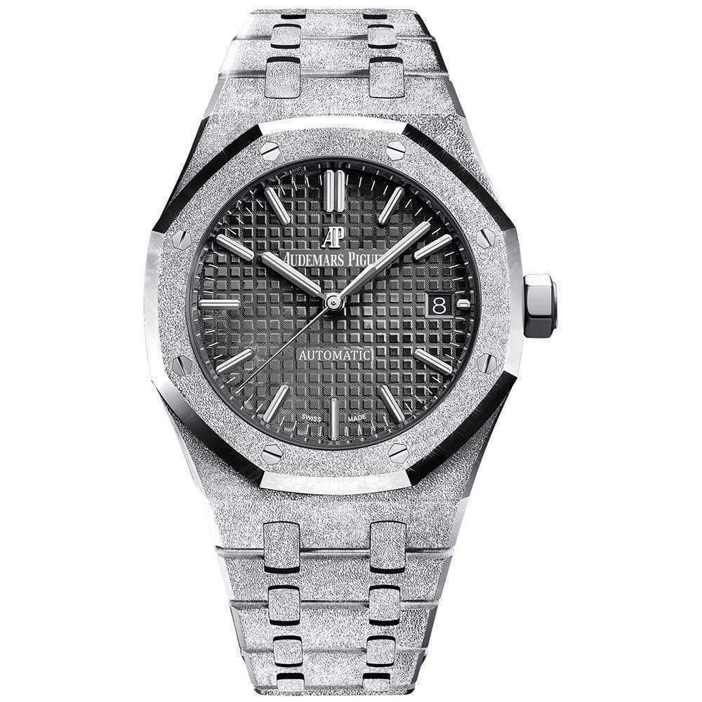 Audemars Piguet Royal Oak Frosted 37mm Black Dial Full set for $74,500  for sale from a Seller on Chrono24