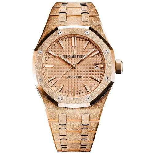 Audemars Piguet Royal Oak Frosted 37mm 15454OR Pink Dial