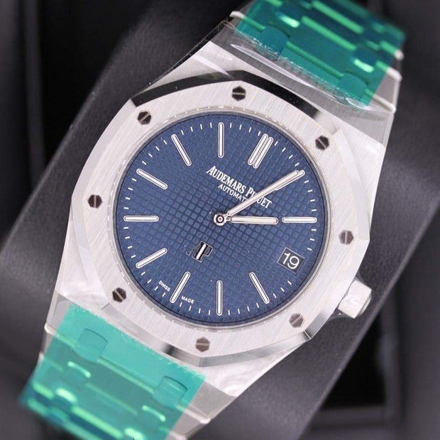 Audemars Piguet Royal Oak "Jumbo" Extra-Thin 39mm 15202ST Blue Dial-First Class Timepieces