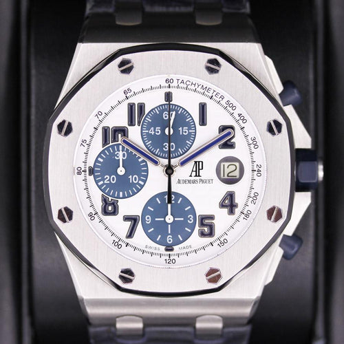 Audemars Piguet Royal Oak Offshore 42mm 26170ST White Dial Pre-Owned-First Class Timepieces
