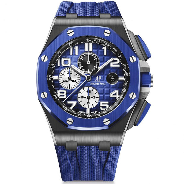 Audemars Piguet Royal Oak Offshore Chronograph 44mm 26405CE Blue Dial-First Class Timepieces