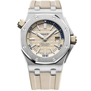 Audemars Piguet Royal Oak Offshore Diver 42mm 15710ST Beige Dial - First Class Timepieces