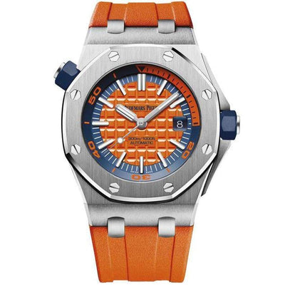 Audemars Piguet Royal Oak Offshore Diver 42mm 15710ST Orange Dial - First Class Timepieces