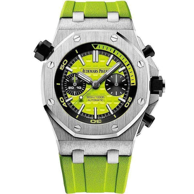 Audemars Piguet Royal Oak Offshore Diver Chronograph 42mm 26703ST Green Dial - First Class Timepieces