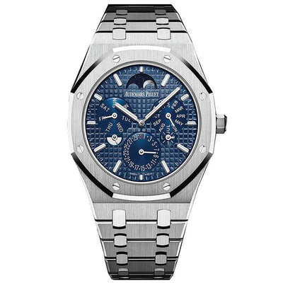 Audemars Piguet Royal Oak Perpetual Calendar Ultra-Thin 41mm 26586IP Blue Dial-First Class Timepieces