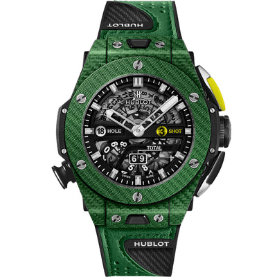 Hublot Limited Edition Big Bang Unico Golf Green 45mm 416.YG.5220.VR Openworked Dial