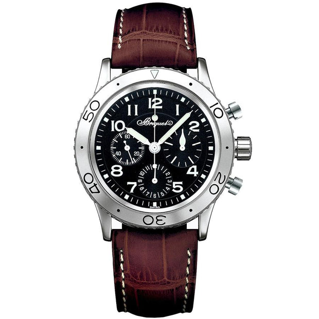 Breguet Type XX Chronograph 39.5mm 3800ST/92/9W6 Black Dial-First Class Timepieces