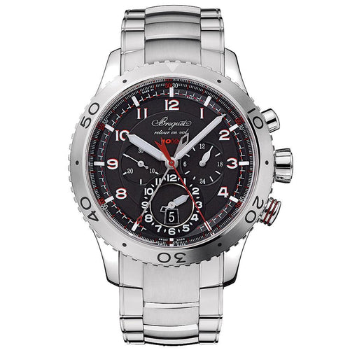 Breguet Type XXII Chronograph 44mm 3880ST/H2/SX0 Black Dial-First Class Timepieces
