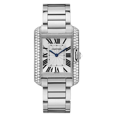 Cartier Tank Anglaise 34mm WT100028 Silver Dial-First Class Timepieces