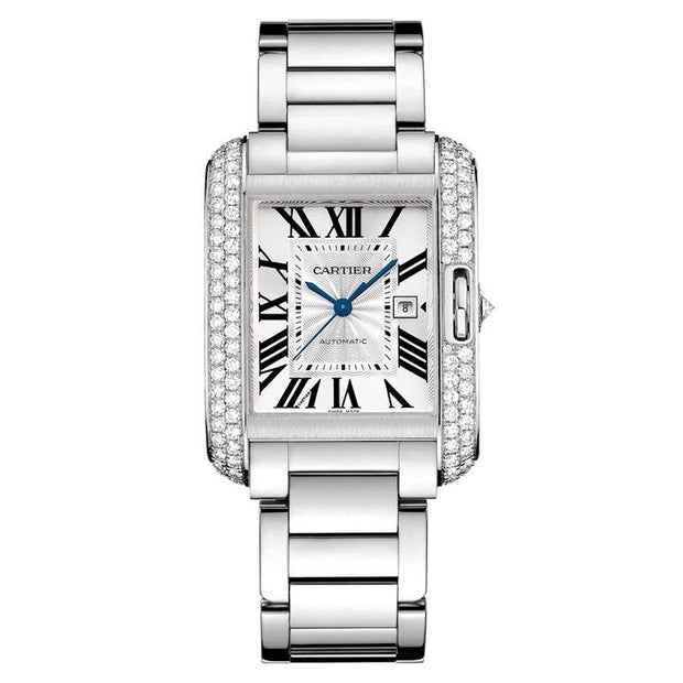 Cartier Tank Anglaise 39mm WT100009 Silver Dial-First Class Timepieces