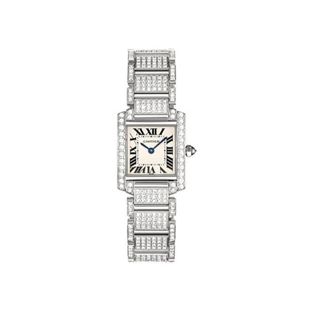 Cartier Tank Francaise 25mm WE1002SD Silver Dial-First Class Timepieces