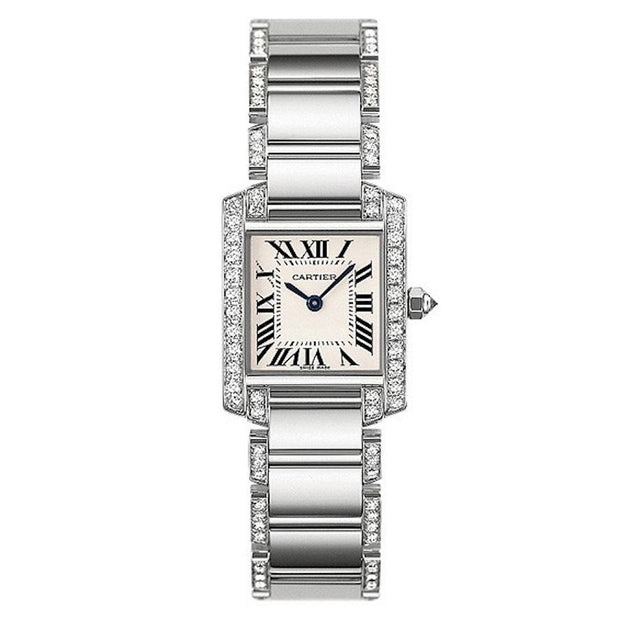 Cartier Tank Francaise 25mm WE1002SF Silver Dial-First Class Timepieces