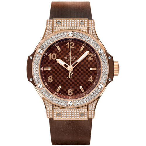 Hublot Big Bang 38mm 361.PC.3380.RC.1704 Chocolate Carbon Dial-First Class Timepieces