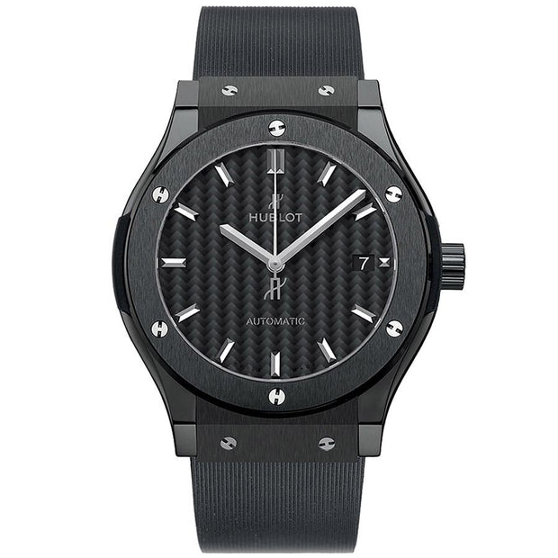 Hublot Classic Fusion 42mm 542.CM.1771.RX Black Carbon Fiber Dial-First Class Timepieces