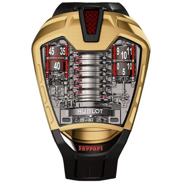 Hublot MP-05 LaFerrari Gold Limited Edition Tourbillon 45mm Overworked Dial-First Class Timepieces