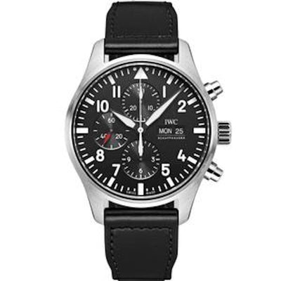 IWC Pilot Chronograph 43mm IWC377709 Black Dial-First Class Timepieces