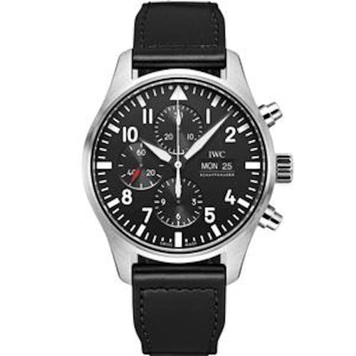 IWC Pilot Chronograph 43mm IWC377709 Black Dial-First Class Timepieces