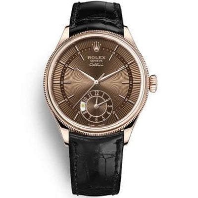 Rolex Cellini Dual Time 39mm 50525 Brown Dial