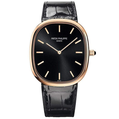 Patek Philippe 50th Anniversary Extra-Thin Golden Ellipse 34mm 5738R Black Dial - First Class Timepieces