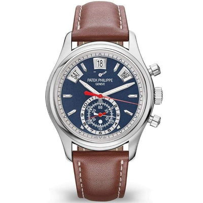 Patek Philippe Annual Calendar Chronograph Complication 40mm 5960/01G Blue Dial - First Class Timepieces