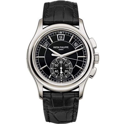 Patek Philippe Annual Calendar Chronograph Complication 42mm 5905P Black Dial - First Class Timepieces
