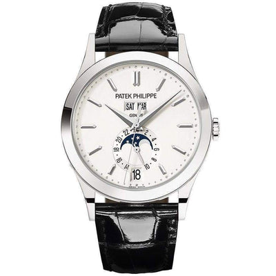 Patek Philippe Annual Calendar Complication 38mm 5396G Silver Dial - First Class Timepieces