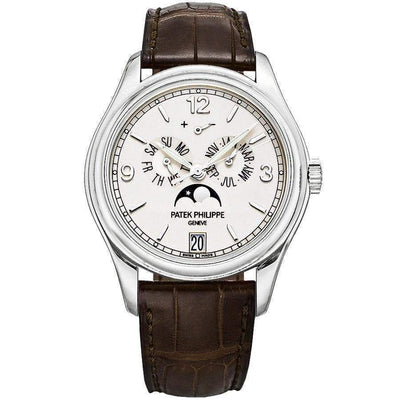 Patek Philippe Annual Calendar Complication 39mm 5146G Silver Dial - First Class Timepieces