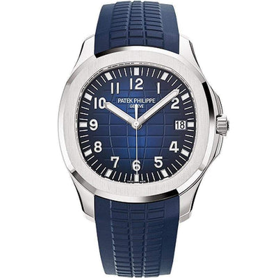Patek Philippe Aquanaut White Gold 42mm 5168G Blue Dial - First Class Timepieces