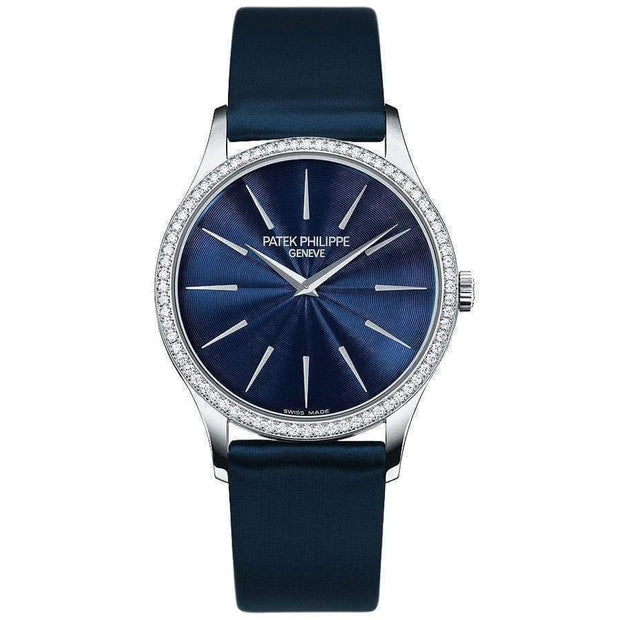 Patek Philippe Calatrava 33mm 4897G Blue Dial - First Class Timepieces