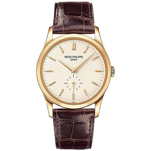 Patek Philippe Calatrava 37mm 5196J Sliver Dial - First Class Timepieces