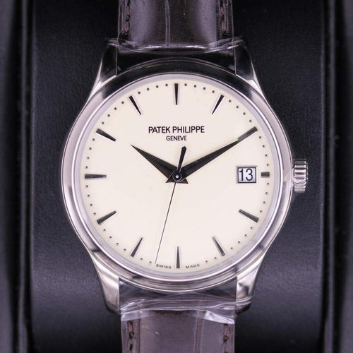 Patek Philippe Calatrava 39mm 5227G Cream White Dial Pre-Owned-First Class Timepieces