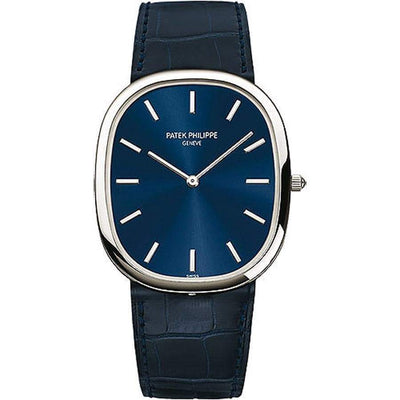 Patek Philippe Extra-Thin Golden Ellipse 34mm 5738P Blue Dial - First Class Timepieces
