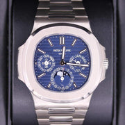 Patek Philippe Extra-Thin Nautilus Grand Complications Perpetual Calendar 40mm 5740/1G Blue Dial-First Class Timepieces