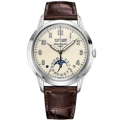 Patek Philippe Grand Complications Perpetual Calendar 40mm 5320G Silver Dial - First Class Timepieces