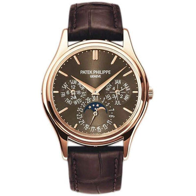 Patek Philippe Grand Complications Perpetual Calendar Moon Phase 37mm 5140R Brown Dial - First Class Timepieces