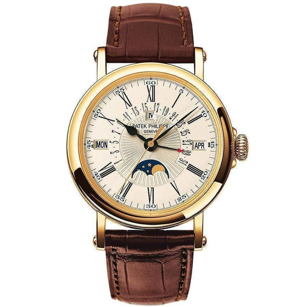 Patek Philippe Grand Complications Perpetual Calendar Moon Phase 38mm 5159J White Dial - First Class Timepieces