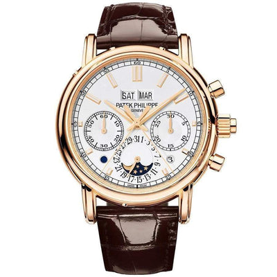 Patek Philippe Grand Complications Split-Seconds Chronograph Perpetual Calendar 40mm 5204R Silver Dial - First Class Timepieces